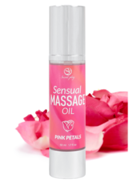 Huile de massage pétales de roses 50 ml Secret Play